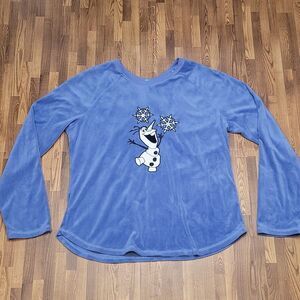 Disney Olaf Pajama Top Size Medium